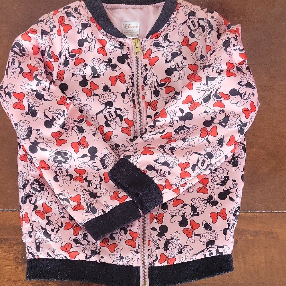 Disney Collection By TUTU COUTURE Girls 7/8 Minnie Bomber Jacket